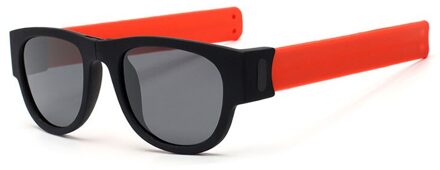 Gepolariseerde Slappable Armband Mannen Zonnebril Slap Vouwen Zonnebril Voor Vrouwen Polsbandje Outdoor Rijden Zonnebril Oranje