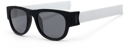 Gepolariseerde Slappable Armband Mannen Zonnebril Slap Vouwen Zonnebril Voor Vrouwen Polsbandje Outdoor Rijden Zonnebril wit