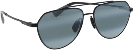 Gepolariseerde zonnebril voor stijlvolle bescherming Maui Jim , Gray , Unisex - 59 MM