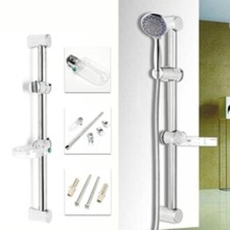 Gepolijst Chroom Douche Riser Rail Set Verstelbare Douche Sliding Bar Voor Badkamer Douchekop Houder Riser Beugel