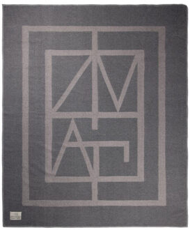 Gerecyclede deken met monogram Grijs - One size