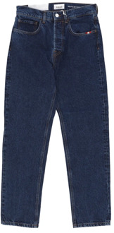 Gerecyclede Denim Straight Jeans Jeremiah Amish , Blue , Heren - W28