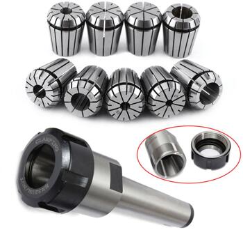 Gereedschaphouder 9Pcs ER32 Lente Spantangen + 1Pcs MT3 M12 ER32 Spantang Morse Conus Houder Voor Cnc frezen Draaibank Gereedschap Cnc Machine