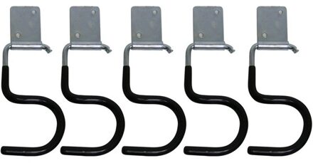 Gereedschapshaken - 20x stuks - ophanghaken - metaal met coating - incl. schroeven