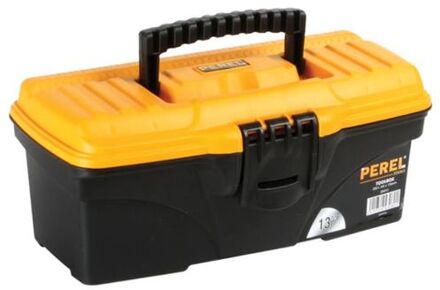 gereedschapskoffer 32 x 16,5 x 13,6 cm zwart/oranje