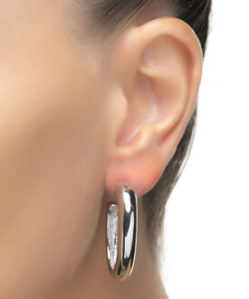 gerhodineerde oorbellen - Hewcar Zilver - One Size
