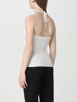 Geribbelde Brei Haltertop Lichtgrijs