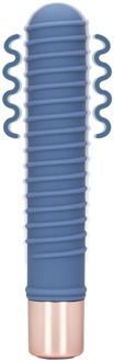 Geribbelde Mini Vibrator - Blue Horizon