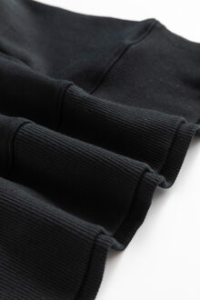 Geribbelde Trui - maat L Zwart