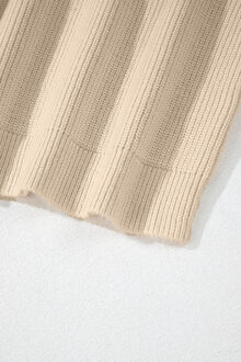 Geribbelde Trui - maat XL Huidkleurig