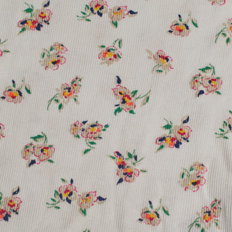 Geribd T-shirt met korte mouwen 601390 voor meisjes - maat Wit