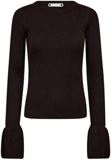 Geribde top Balin  bruin - XL,