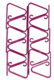 Gerim Kitchen Solutions Tafelkleedklemmen - 8x stuks - roze - kunststof - Tafelkleedgewichten