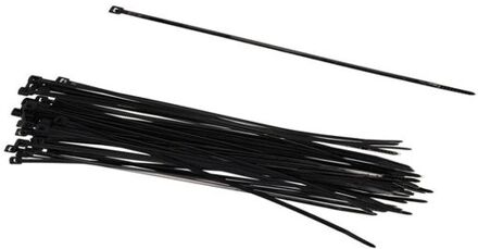 Gerim Tiewraps-kabelbinders - 30 Stuks - Zwart - 25 Cm