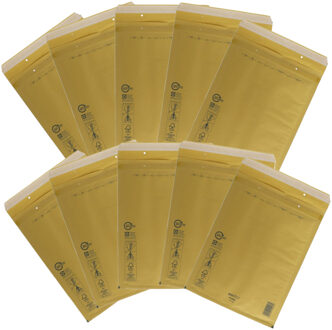 Gerimport 20x Stuks bubbel/luchtkussen enveloppen - bruin - 22 x 26 cm - Bubbeltjes enveloppen