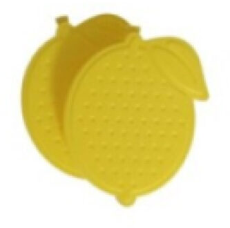 Gerimport 2x stuks grote ijsblokken - citroen - herbruikbaar - 9 cm - Gekoelde drankjes maken - IJsblokjes Geel