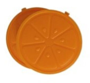 Gerimport 2x stuks ijsblokjes sinaasappel herbruikbaar