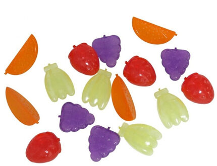 Gerimport 48x stuks ijsblokjes fruit vormen herbruikbaar