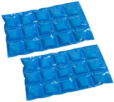 Gerimport 6x stuks herbruikbare flexibele koelelementen icepack 15 x 24 cm