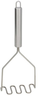 Gerimport Aardappelstamper/pureestamper - rvs metaal - keuken gerei - 23 cm