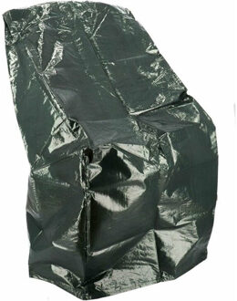 Gerimport afdekhoes/beschermhoes voor tuinstoelen - zwart - 86 x 61 x 107 cm