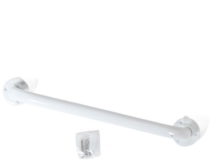 Gerimport Badkamer/douche wand handgreep metaal wit 40 cm