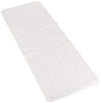 Gerimport Badkuip ruwe anti-slip mat wit 35 x 97 cm - Badmatjes