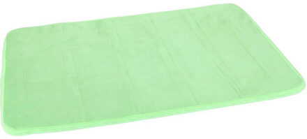 Gerimport Badmat - groen - sneldrogend - 40 x 60 cm - rechthoekig - zacht