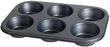 Gerimport Bakvorm - muffens en cupcakes - 31 x 21 cm - bakblik - 6 plekken
