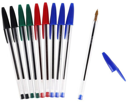 Gerimport Bic balpennen set 10x stuks in 4 kleuren