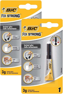 Gerimport Bic secondelijm - 2x - 3g - lijm - hobbylijm - secondelijm