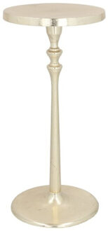 Gerimport Bijzettafel/plantenverhoging - aluminium - goud - 23 x 50 cm