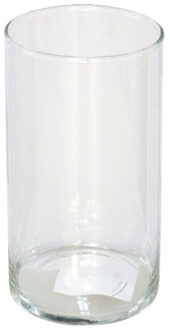 Gerimport Bloemenvaas cilinder - helder glas - D10 x H20 cm