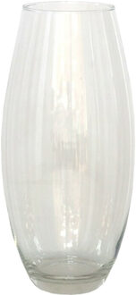 Gerimport bloemenvaas - helder glas - D17 x 37 cm