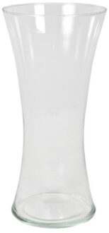 Gerimport Bloemenvaas - transparant - glas - 36 x 18 cm - decoratie - wonen