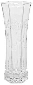 Gerimport Bloemenvaas van ornament glas 29 x 11 cm