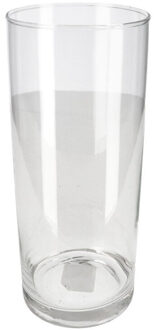 Gerimport Bloemenvaas/vazen van transparant glas 25 x 10 cm