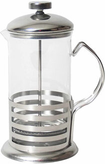 Gerimport Camping koffie of thee french french press/ cafetiere 350 ml - Cafetiere Transparant