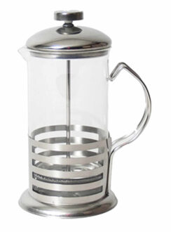 Gerimport Camping koffie of thee French press/ cafetiere 800 ml - Cafetiere Transparant