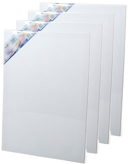Gerimport Canvas schildersdoek - 4x - 60 x 40 cm - voor hobby verven/schilderen