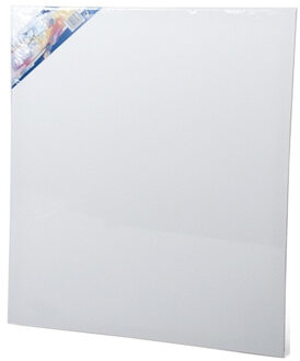 Gerimport Canvas schildersdoek 60 x 50 cm voor hobby verven/schilderen - Schildersdoeken Wit