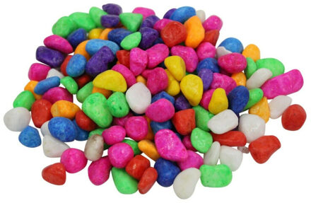 Gerimport Decoratie/hobby stenen - multi kleuren - 300 gram - vulmateriaal/decoratie