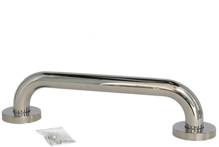 Gerimport Douche handgreep - RVS - wandbeugel - zilverkleurig - 30 cm