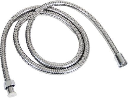 Gerimport Doucheslang rekbara - zilver - 180 tot 220 cm - met douchekop aansluiting - RVS