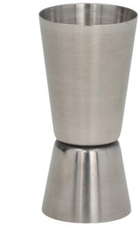 Gerimport Drank/cocktail barmaatje - maatbeker - jigger maatschenker - RVS - 20/40ml