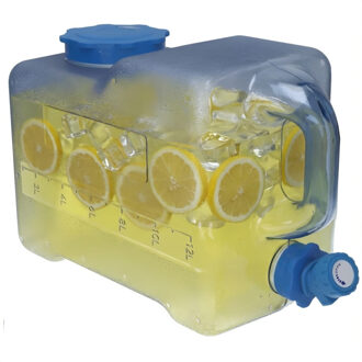 Gerimport Drank / water dispenser tap - 12 Liter - kunststof - 38 x 16 x 24 - camping / picknick