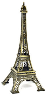 Gerimport Eiffeltoren Beeldje - uit Parijs - 31 cm - Frankrijk thema decoratie artikelen