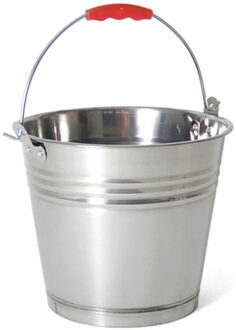 Gerimport Emmer - zink - 15 liter - met kunststof handvat - bloempot