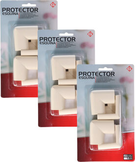 Gerimport Foam hoekbeschermers - voor de baby - 12x stuks - voor tafel / kasten - veiligheid kind