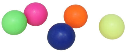 Gerimport Gekleurde premium rubber beach balletjes - 5x stuks - dia 4 cm - reserve ballen